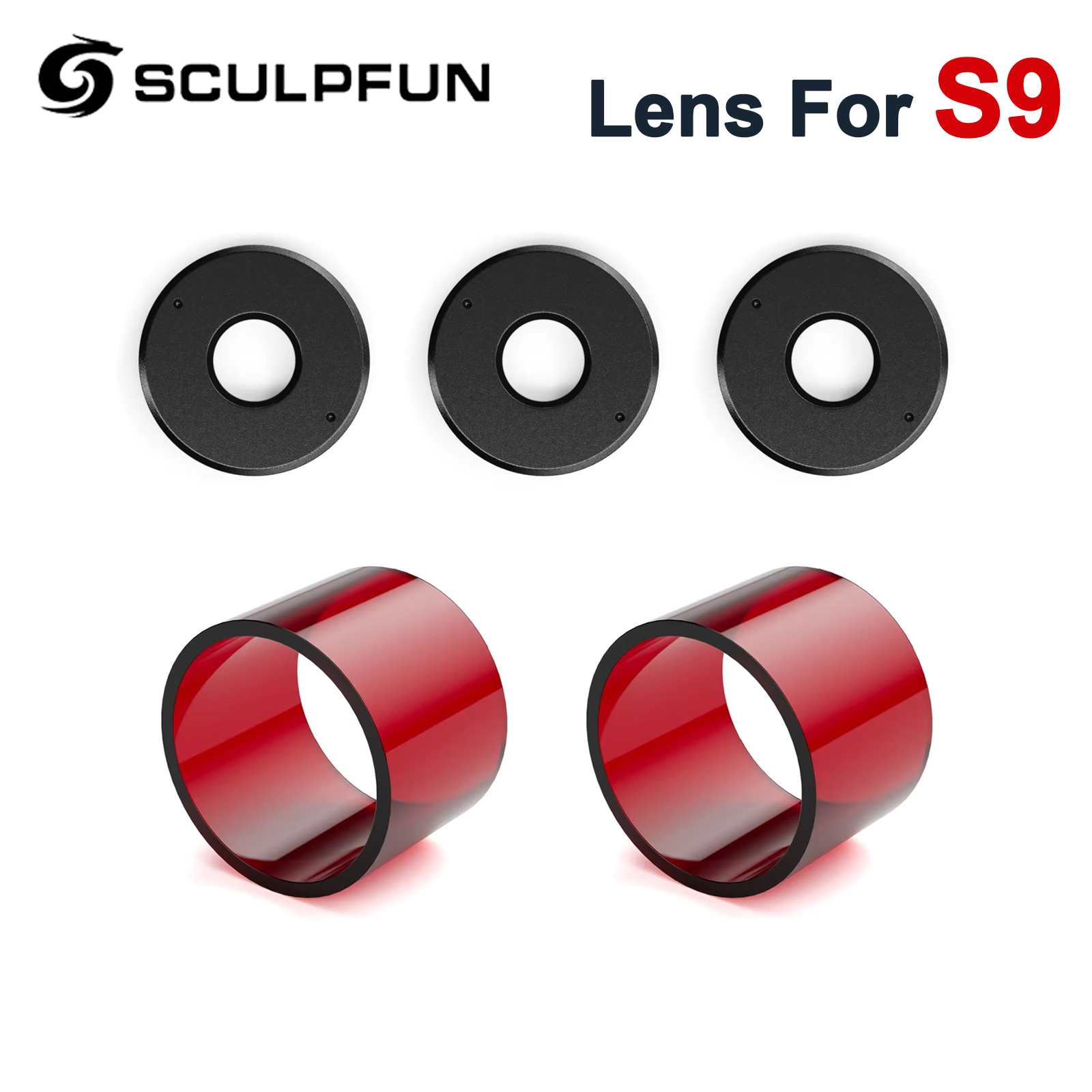 Laser Focus Lens - عدسة تركيز SCULPFUN S9 3 قطعة
