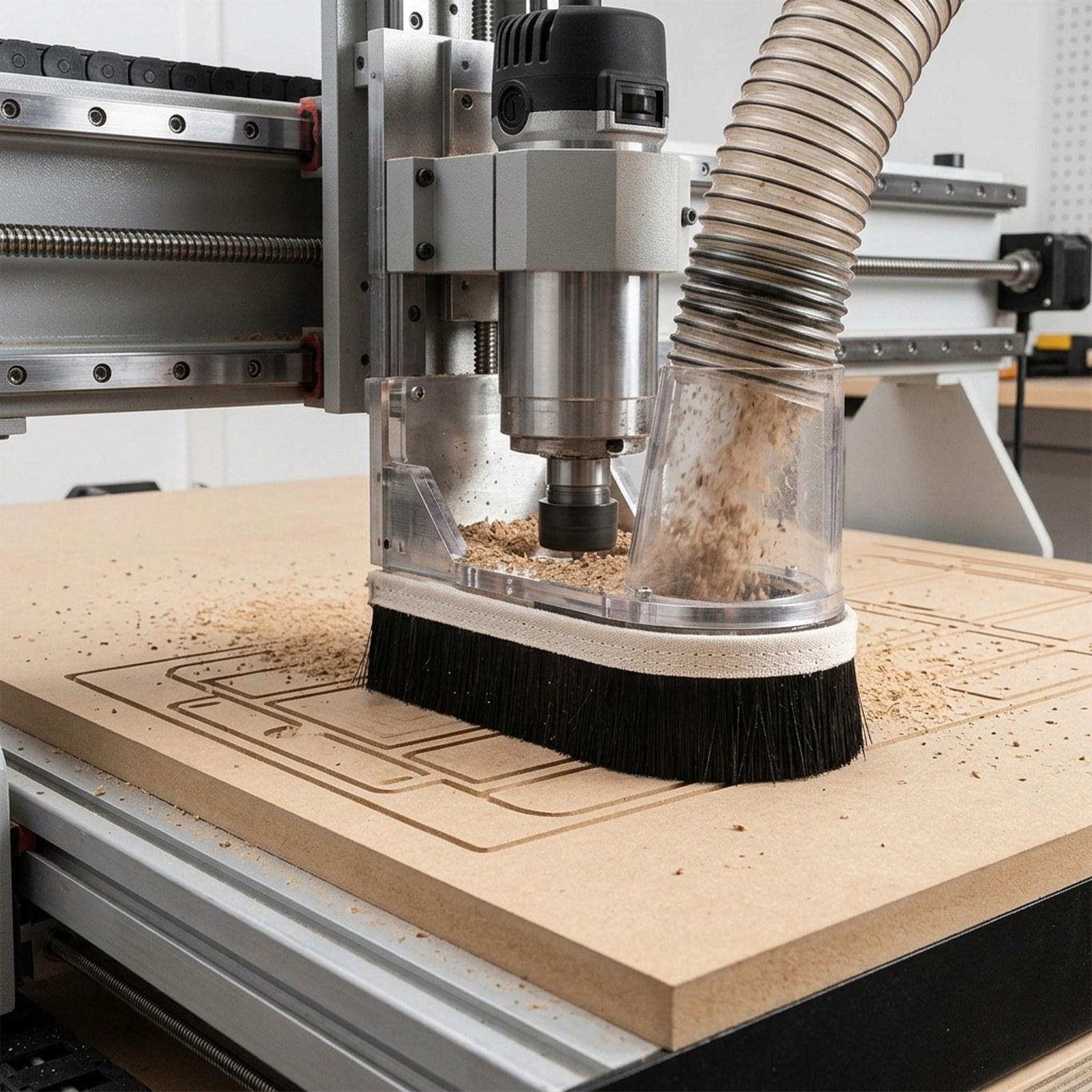 Dust Shoe Cnc - فرشاة تفريغ CNC بديلة لمحرك المغزل،