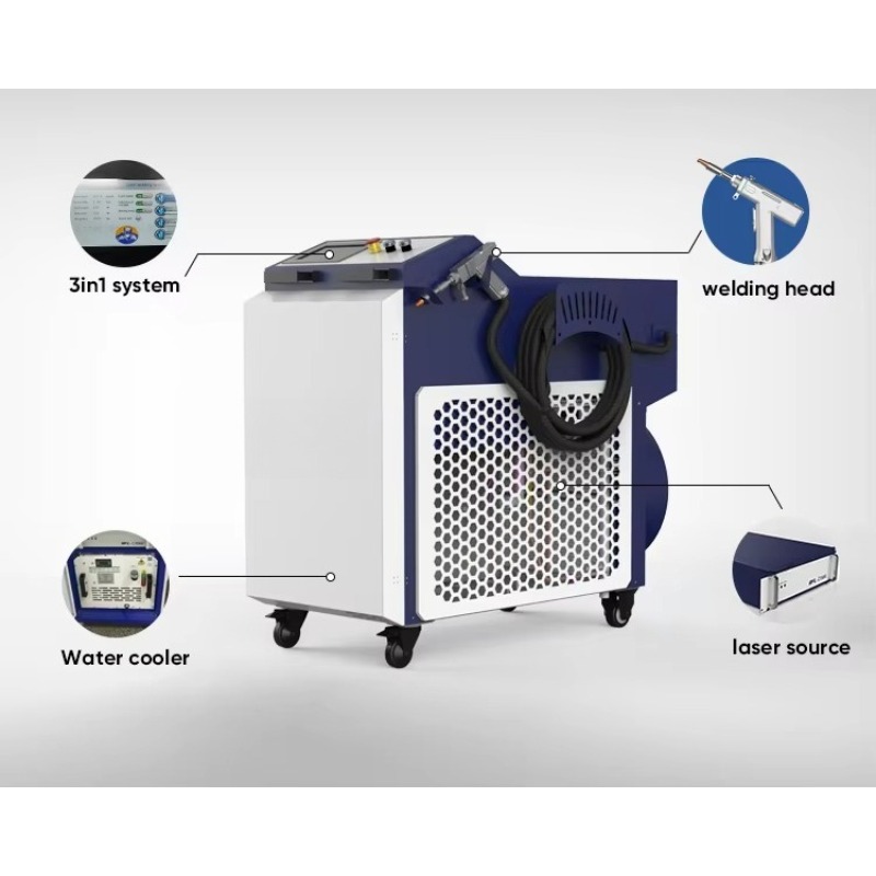 آلة لحام ليزر محمولة أوتوماتيك - مراجعة Industrial Laser Welding Machine Hand Held وسعره