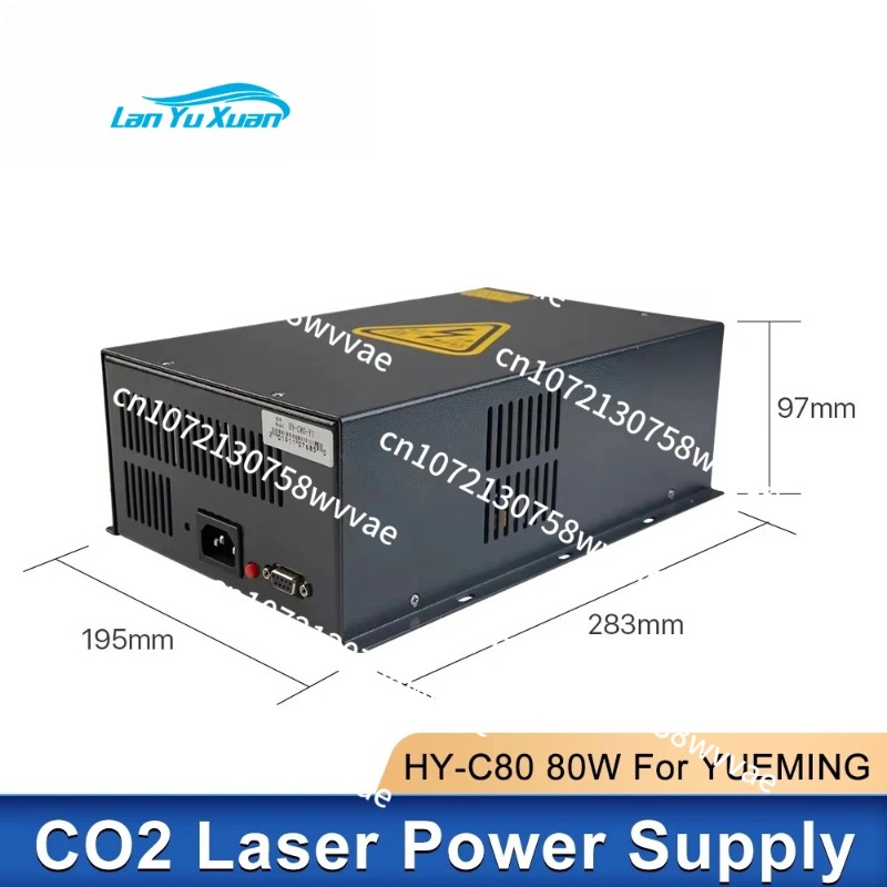 مصدر طاقة ليزر 80 واط YUEMING  - مراجعة Laser Power Supply 60W وسعره