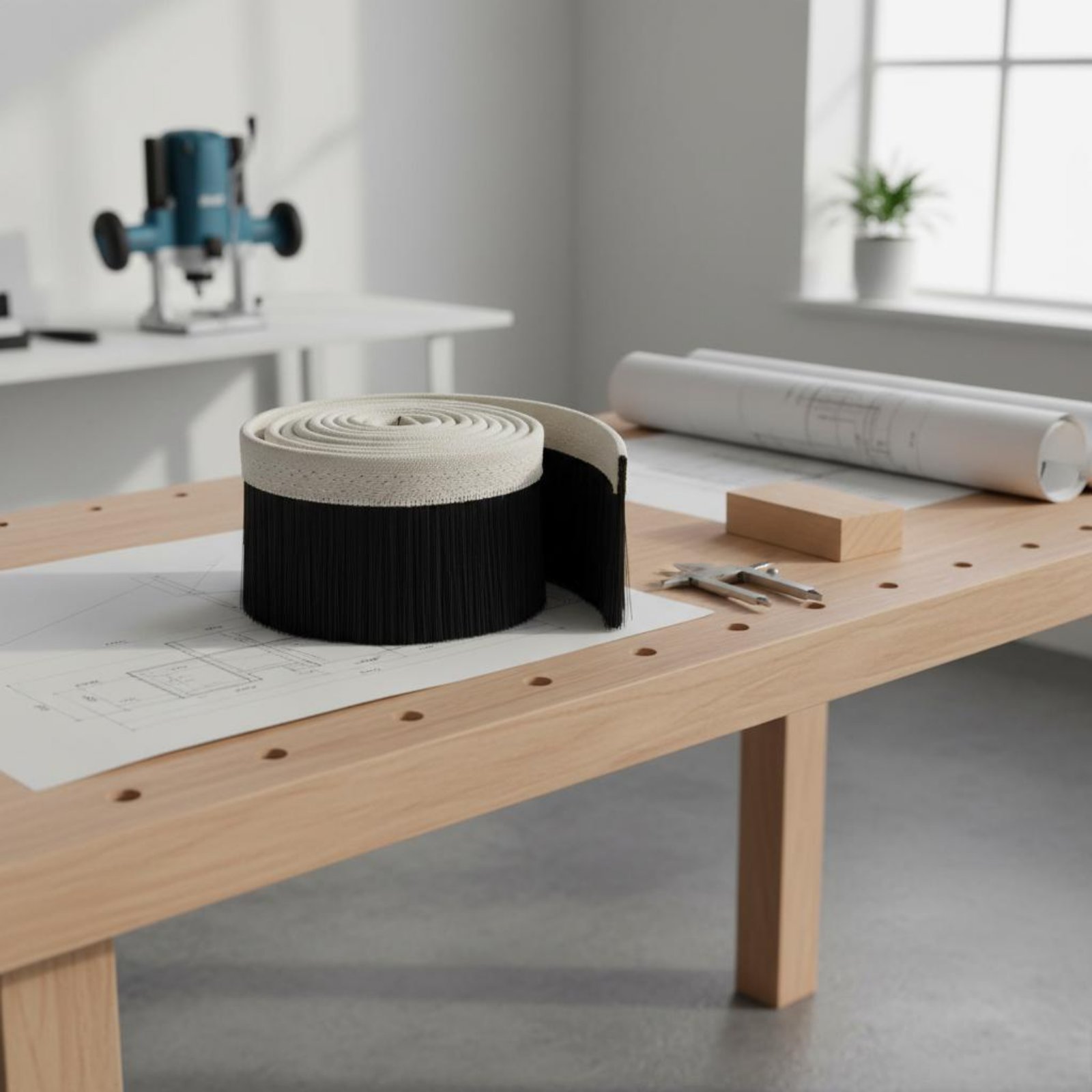 فرشاة آلة النقش المقاومة للتآك - مراجعة Dust Shoe Cnc وسعره