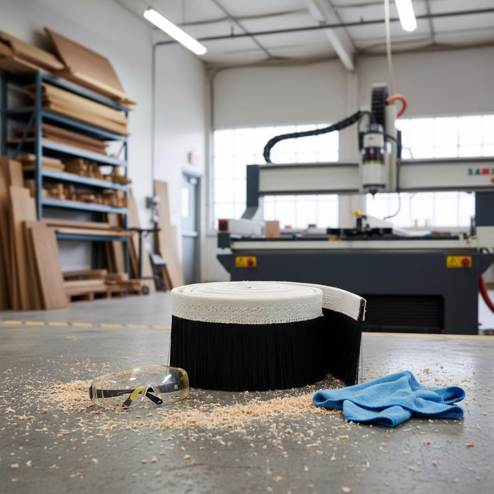 فرشاة آلة النقش المقاومة للتآك - مراجعة Dust Shoe Cnc وسعره
