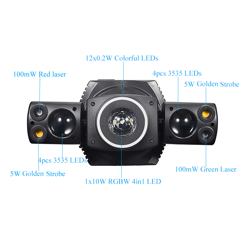DMX الملونة LED شعاع الليزر ست - مراجعة Laser Power Supply 60W وسعره