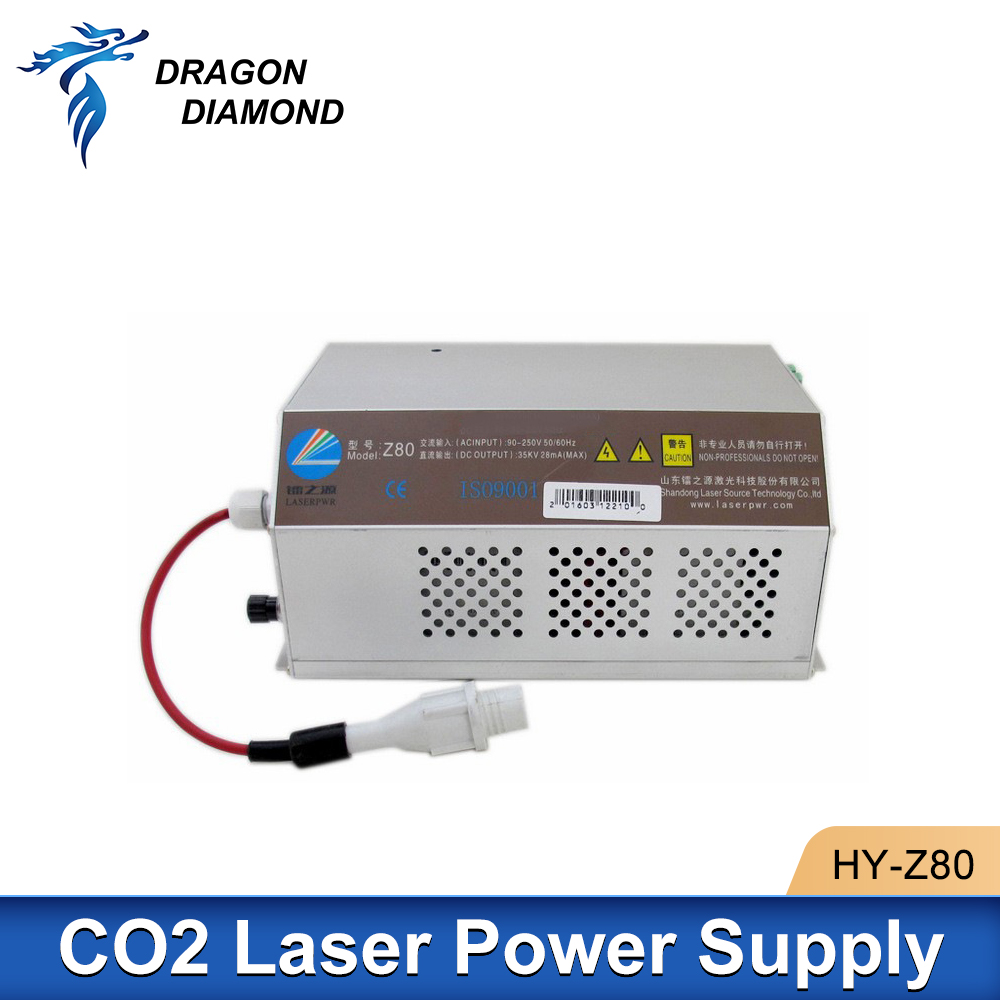 التنين الماس HY-Z80 Co2 مصدر ط - مراجعة Laser Power Supply 60W وسعره