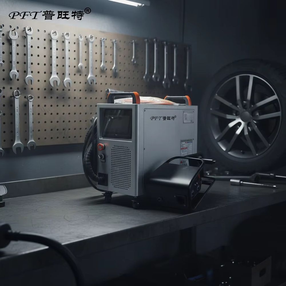 آلة لحام ليزر محمولة باليد PFT - مراجعة Industrial Laser Welding Machine Hand Held وسعره