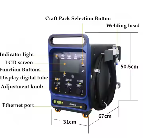 ماكينة لحام ليزر محمولة صناعية - مراجعة Industrial Laser Welding Machine Hand Held وسعره