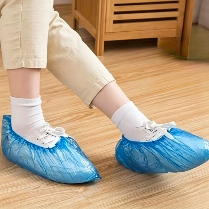 100/200 قطعة غطاء أحذية بلاستي - مراجعة Dust Shoe Cnc وسعره