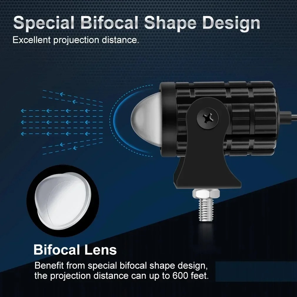 2 قطعة مدفع ليزر صغير Drl LED  - مراجعة Laser Focus Lens وسعره