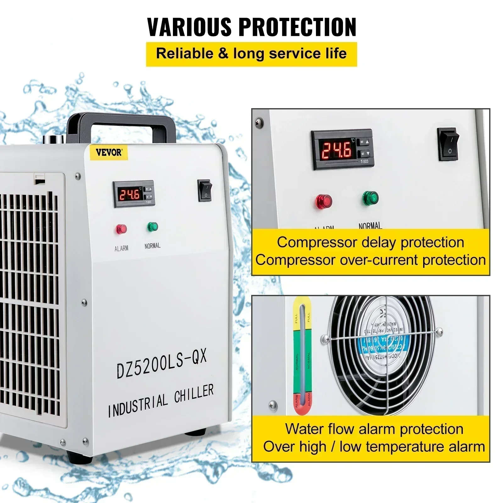 جهاز تبريد مائي SIHAO CW-3000  - مراجعة Laser Chiller Water Cooler وسعره