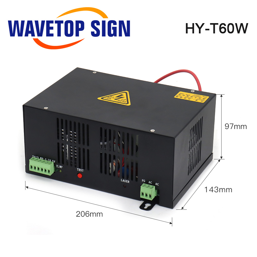 مصدر طاقة ليزر ثاني أكسيد الكر - مراجعة Laser Power Supply 60W وسعره
