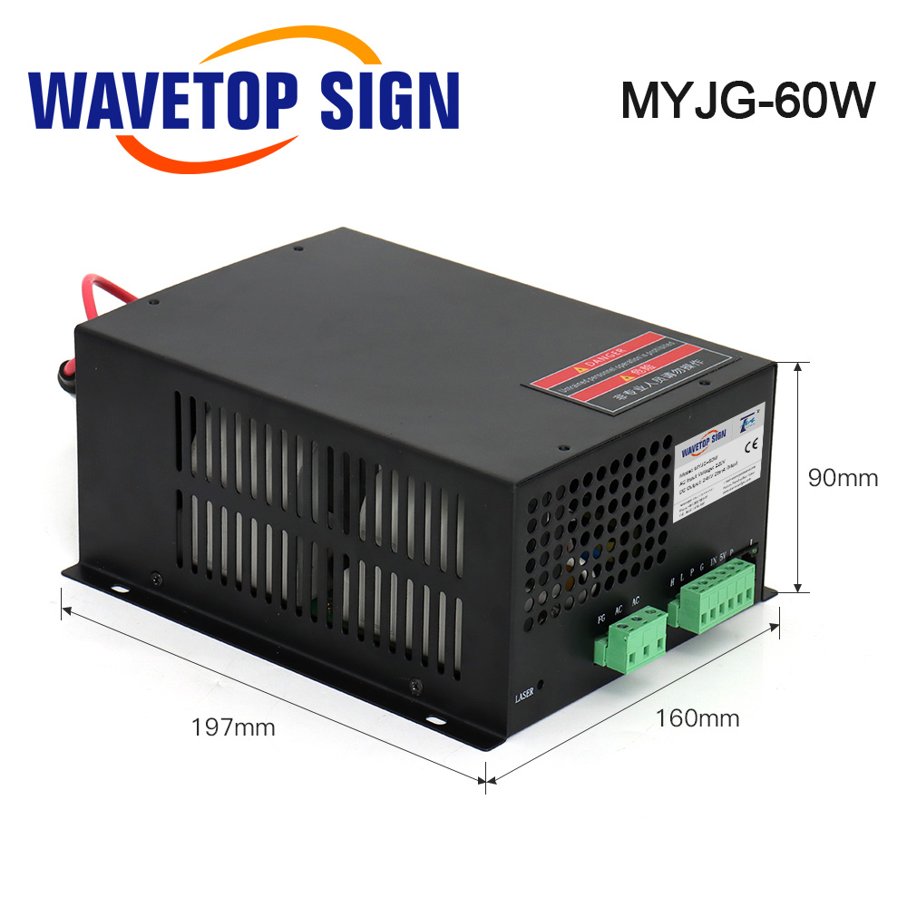 مصدر طاقة ليزر ثاني أكسيد الكر - مراجعة Laser Power Supply 60W وسعره